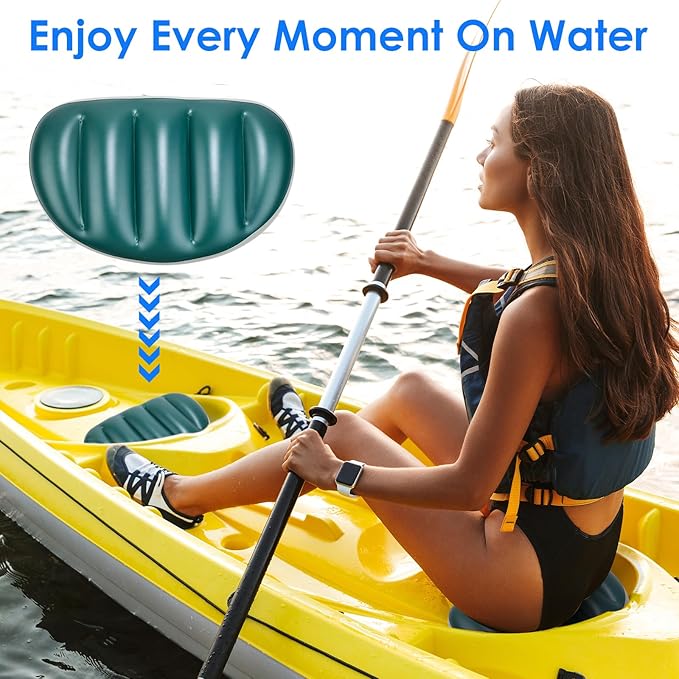 2 Pack Kayak Seat Cushions, Waterproof, Thicken, Canoe Seats, Kayaking Accessories, Kayak Seat Pad, Sit On Top Kayak