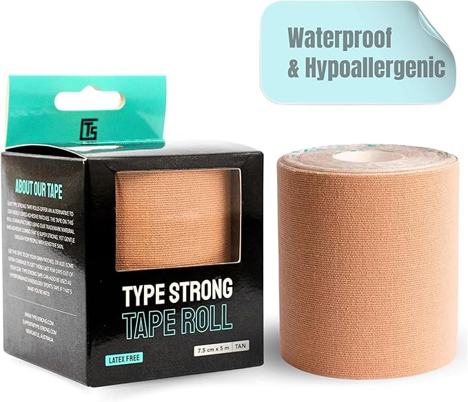 Kinesiology Tape Roll, Athletic Tape for Knees, Ankles, Shoulder. 16FT Extra Wide Tape Breatheable Material, Waterproof, Sweatproof for Sensitive Skin. Injury Recovery & Support Tape