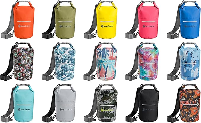Skog Å Kust DrySak - Roll Top Waterproof Bag for Travel & Outdoors - 5, 10 & 20 Liter sizes