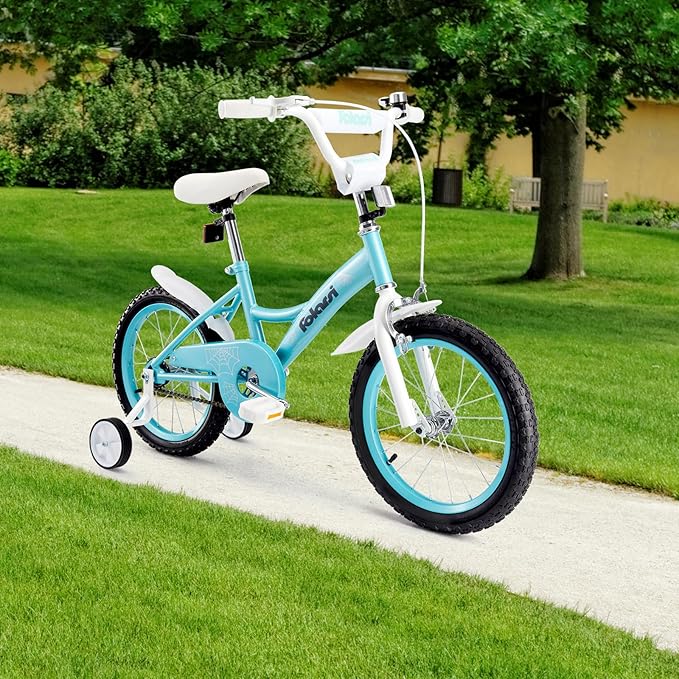 Kids Bike 14 16 18 Inch Bicycle for 3-9 Years Boys Girls Bike,Children's Bicycle with Bell Training Wheels, Multiple Colors
