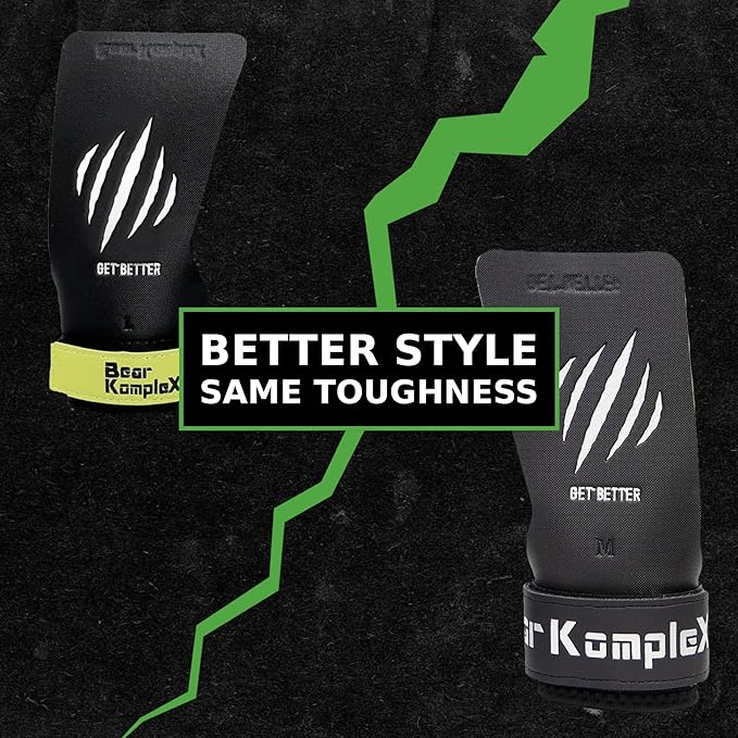 Bear KompleX Black Diamond No Hole Grips for - Lightweight, High Performance Weightlifting Grips, Protect Hands and Provides Comfort - Great for Cross Training, Powerlifting