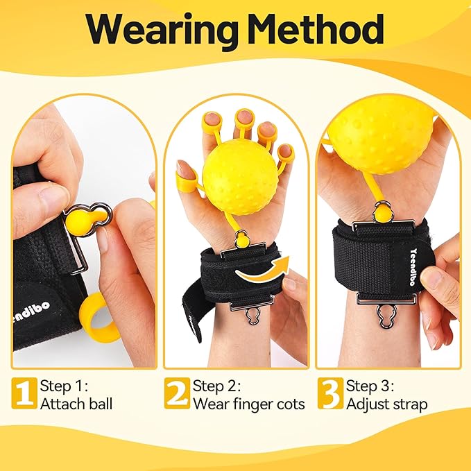 Grip Strength Trainer Device for Hand Therapy – Finger Strengthener & Extension Exerciser,Tension Relief and Hand Mobility Recovery Tools