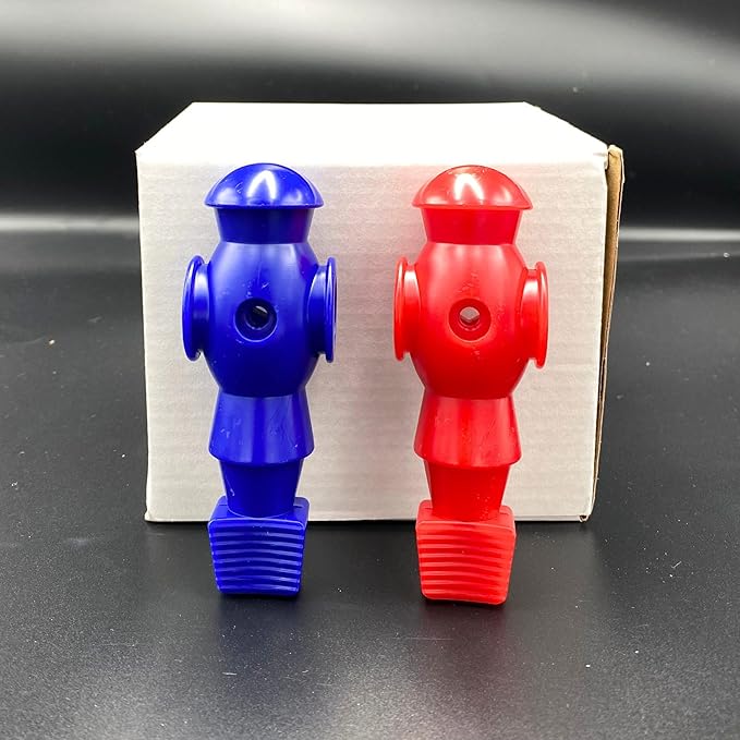Marsrut 26pcs Foosball Replacement Players, Foosball Men Table Parts, Plastic Soccer Player Guys Set for Football Table (13 Red, 13 Blue)