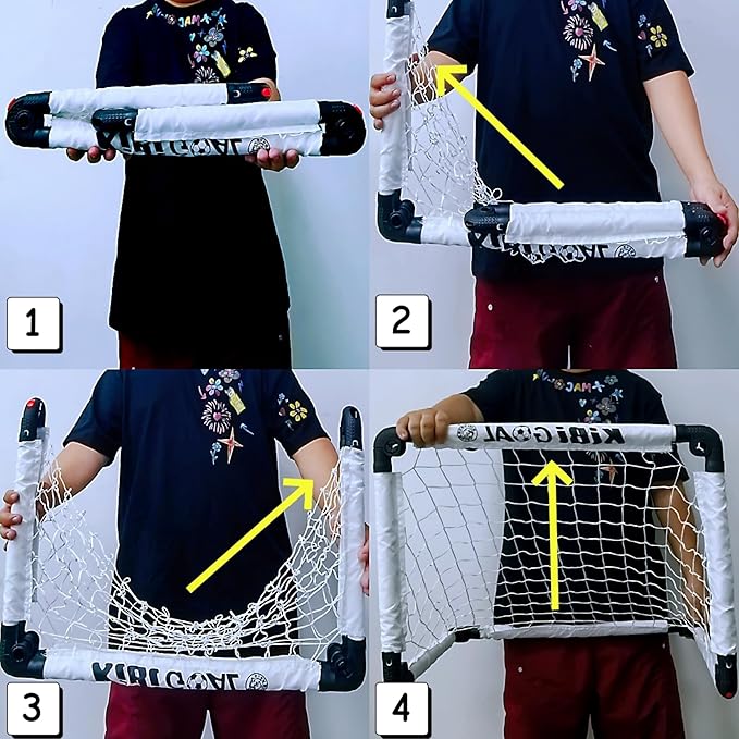 Soccer Goal, Small Foldable Goal for Kids, Kids Goals for The Backyard/Indoor/Outdoor, Mini Soccer Goals for Toddler Gift