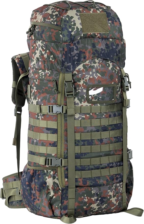 75L Tactical Backpack with Internal Frame, MOLLE, and Hydration System