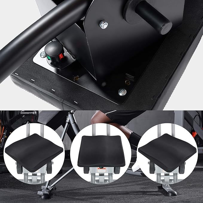 Deluxe Abdominal Crunch Coaster, 2023 Upgraded Ab Machine, Foldable Abdominal Exercise Machine, 6 Pack ABS Workout Equipment for Home gym with LCD Monitor, 2pc Weight Blocks(black)