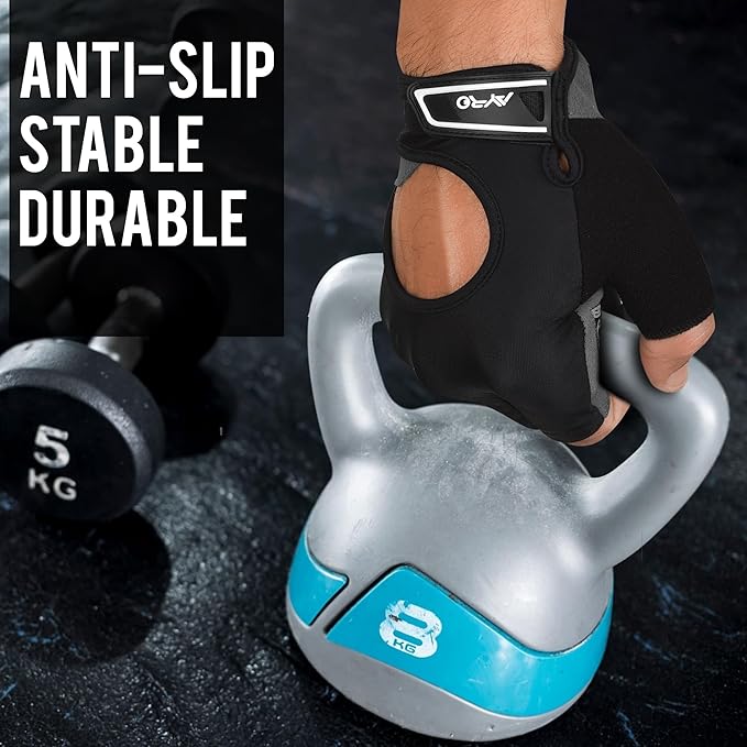 AYRO Breathable Weight Lifting Gym Workout Gloves with Extra Grip for Men & Women, Exercise Gloves with Full Palm Protection, Removal with Durable Closure, for Weightlifting