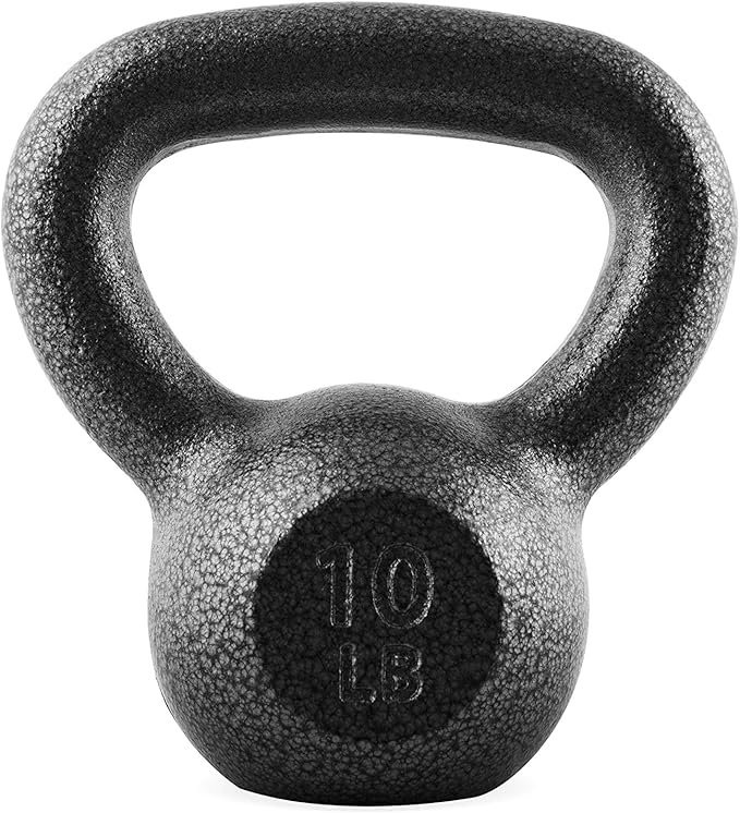 WF Athletic Supply Hammerstone Painted Cast Iron Kettlebells, Home & Gym Equipment, Great for Strength Training, Full Body Workout & Crossfit Training, Color & Size Options Available in 10-80 Pounds