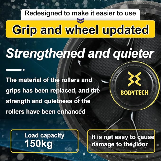 Ab Roller Wheel workout for Abdominal Core Strength training home gym fitness Equipment, Exercise Wheel for Men Women