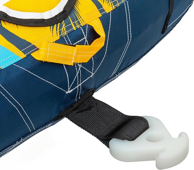 Airhead Mable Inflatable Towable Tube, 1-4 Rider Models, Dual Tow Points, Full Nylon Cover, EVA Foam Pads, Patented Speed Valve, Boat Tubes and Towables