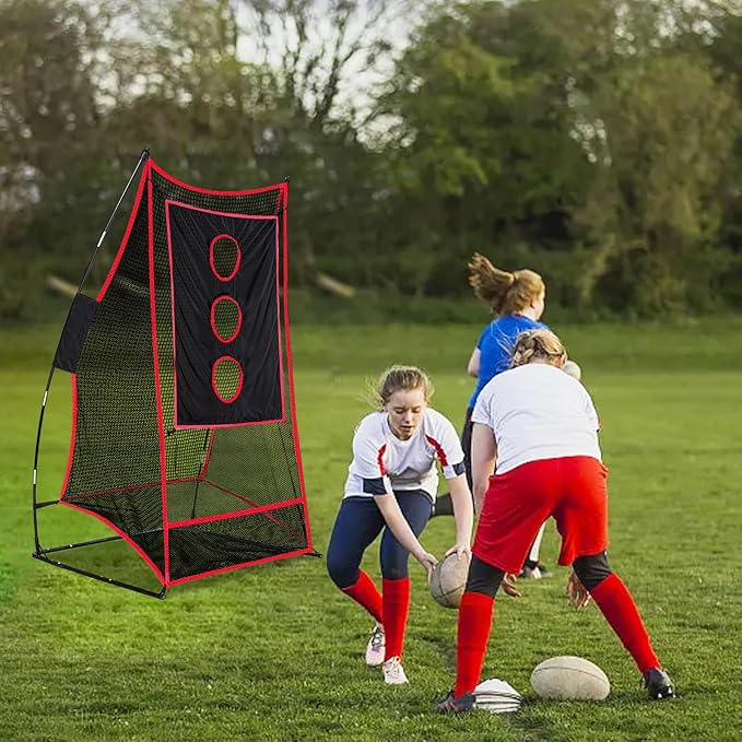Football Net Portable Football Throwing Net Football Kicking Cages for Throwing