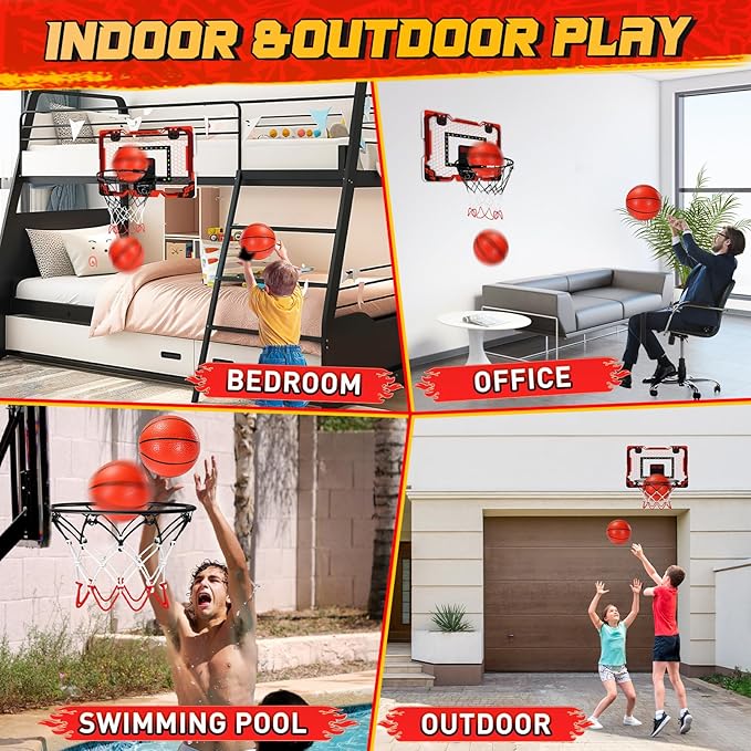 Red Basketball Hoop Indoor