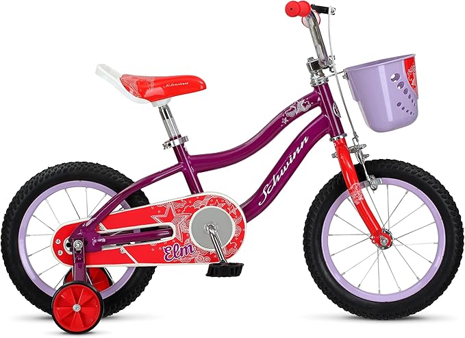 Schwinn Elm and Koen Bike or Balance Bike, 12-20 Inch Bike for Kids Ages 2-13, Black, Blue, Red, Teal, Pink or Purple, SmartStart Ergonomic Design, Adjustable Seat Grows with Child, Training Bicycle