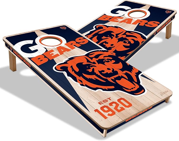 YouTheFan NFL 2’ x 4’ Professional Wood Cornhole Game