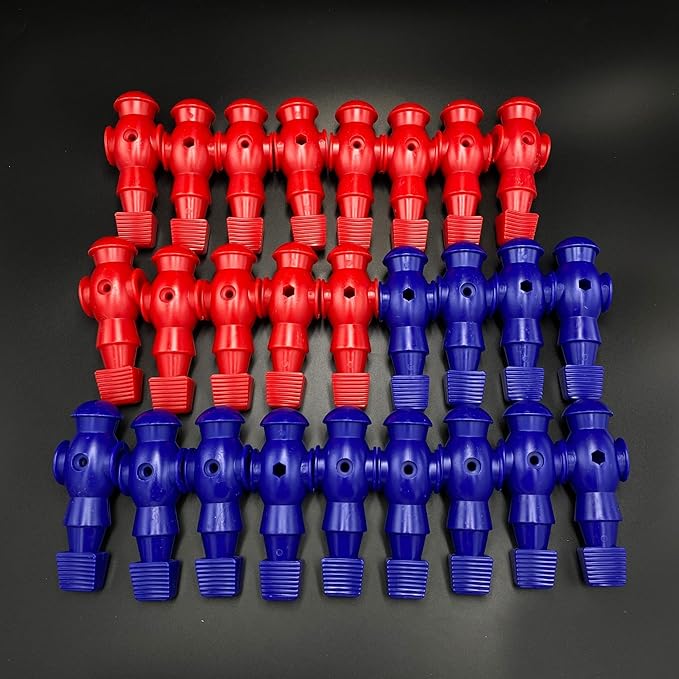 Marsrut 26pcs Foosball Replacement Players, Foosball Men Table Parts, Plastic Soccer Player Guys Set for Football Table (13 Red, 13 Blue)