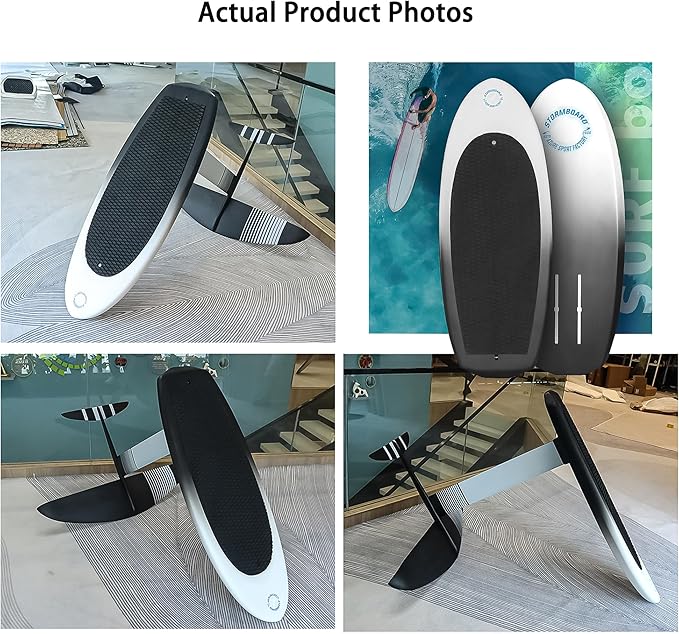 Carbon Fiber Hydrofoil Surfboard - Motor-Free Lift Board for Stand-Up Floating & Racing | Ultra-Lightweight Non-Inflatable Design