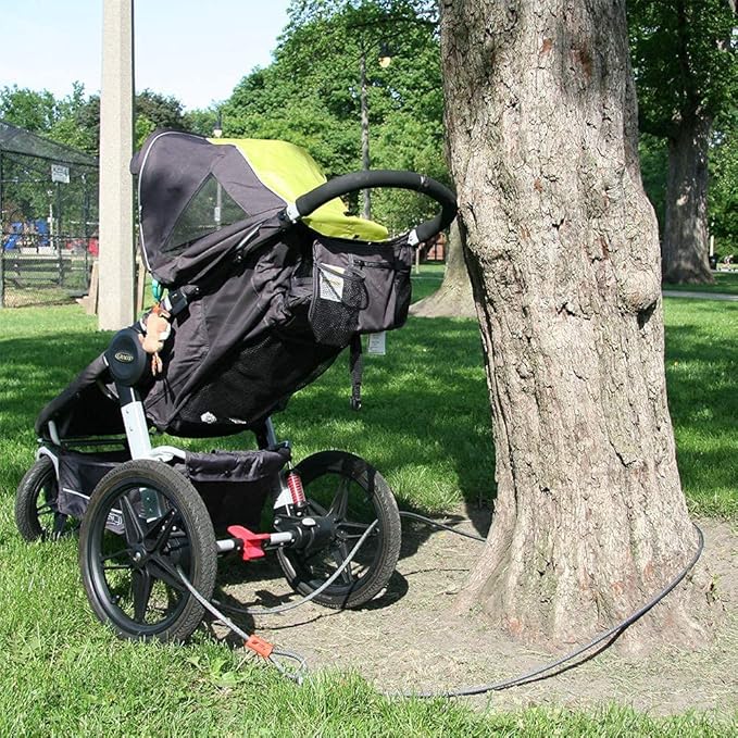 BV 7FT Heavy-Duty Security Cable Lock with Loops – Extra Thick 10mm (3/8") Braided Steel, Cut-Resistant & Weatherproof Wire Cable for Padlock, Gate, Bike, Motorcycle & Outdoor Equipment