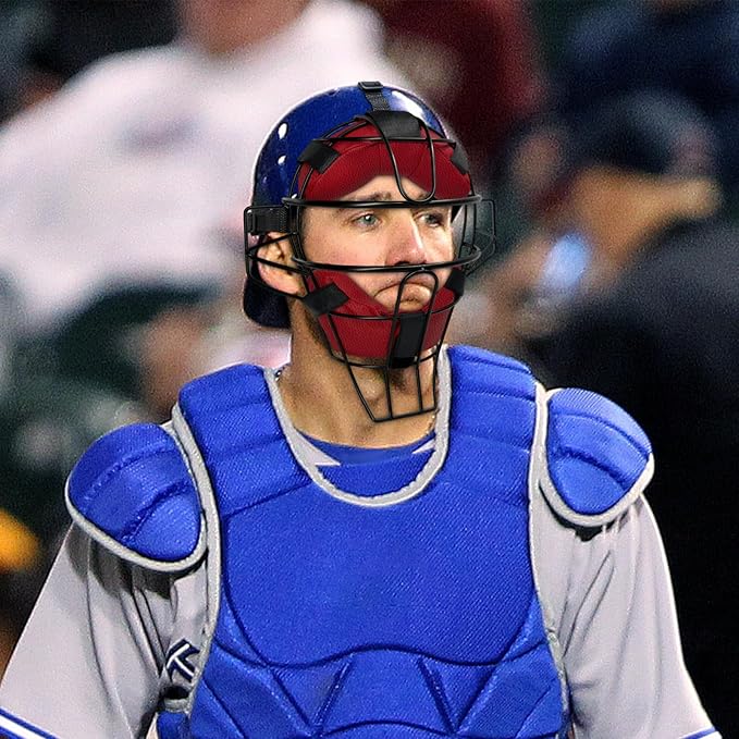 Baseball Catcher Mask Umpire Mask,Full-Face Protection Mask for Baseball,Lightweight Secure Fit Provides Maximum Protection and Comfort – Does Not Obstruct View