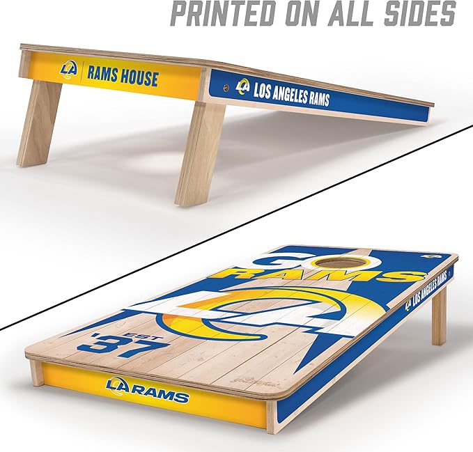 YouTheFan NFL 2’ x 4’ Professional Wood Cornhole Game