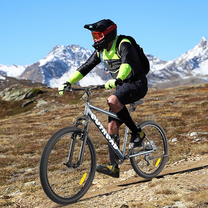 Beterland 26 Inch Mountain Bike, 1/7/21 Speed Comfort Bike wth Dual V Rakes, Bikes for Adults with Front Suspension and High Carbon Steel Frame, Bicycle with Adjustable Ergonomic Seat