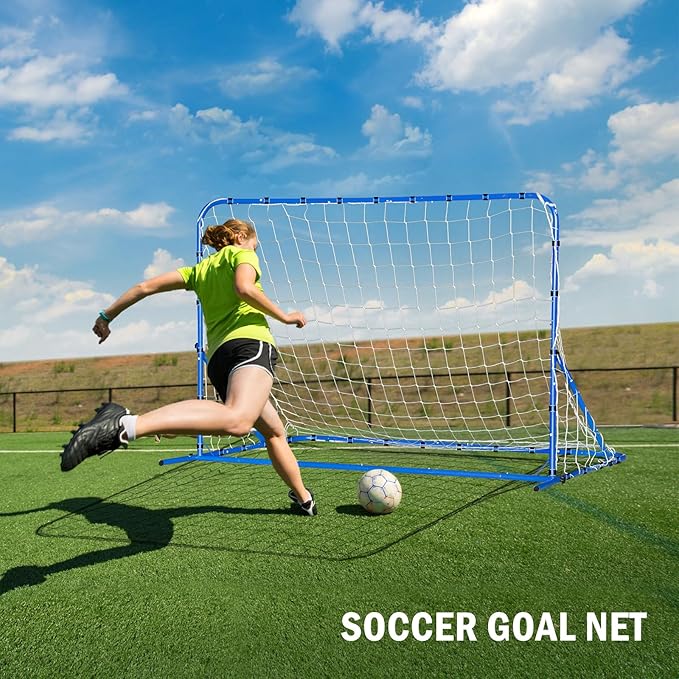 Dual-Mode Soccer Goal Net & Soccer Rebounder Net,Premium Durability for Intense Shooting Training,Quick-Switch Angle Soccer Training for Control,Passing Practice,Soccer Gifts for Kids Teen Adult