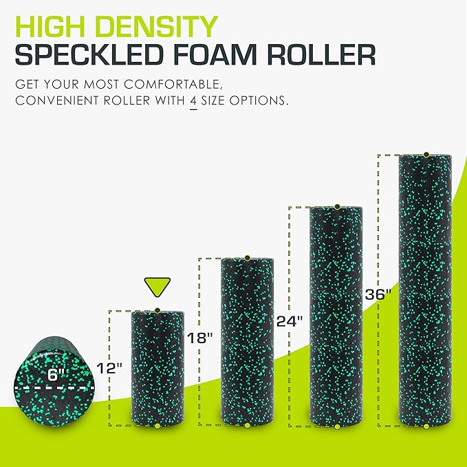 ProsourceFit High Density Foam Rollers 36 - inches Long,Firm Full Body Athletic Massage Tool for Back Stretching, Yoga, Pilates, Post Workout Muscle Recuperation