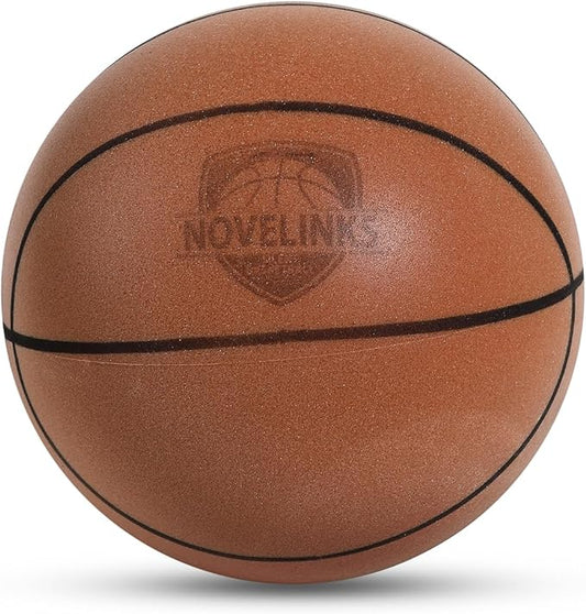 novelinks Silent Basketball Indoor Noiseless Basketball Higher Bounce Training Quiet Ball PU Foam Ball for Indoor Training and Activities