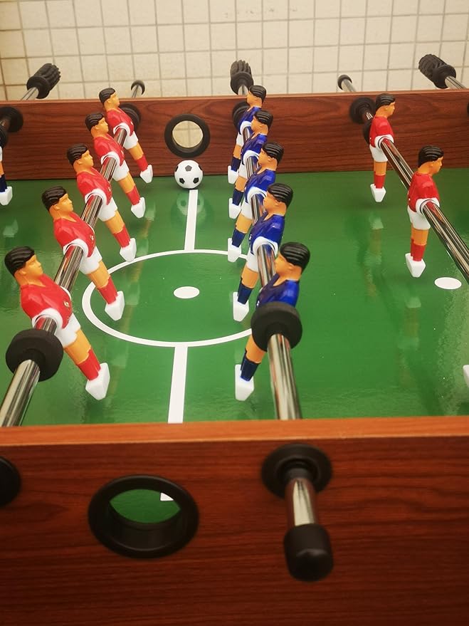 4ft/4.5ft Foosball Table and Balls Set for Adults and Kids, Soccer Game Table, Sturdy Football Table Arcade with Cup Holders & Heavy-Duty Legs, for Indoor or Outdoor