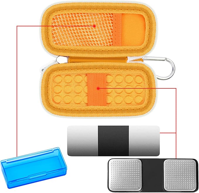 Heart Monitor Case Compatible with AliveCor Kardia Mobile ECG/for KardiaMobile 6L for Apple and Android Device - CASE ONLY (Orange)