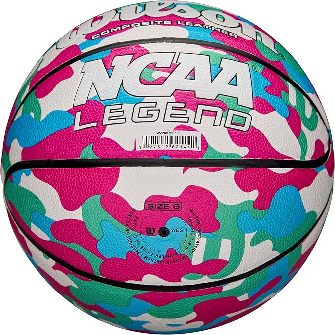 WILSON NCAA Legend Basketballs - Size 5, Size 6 and Size 7