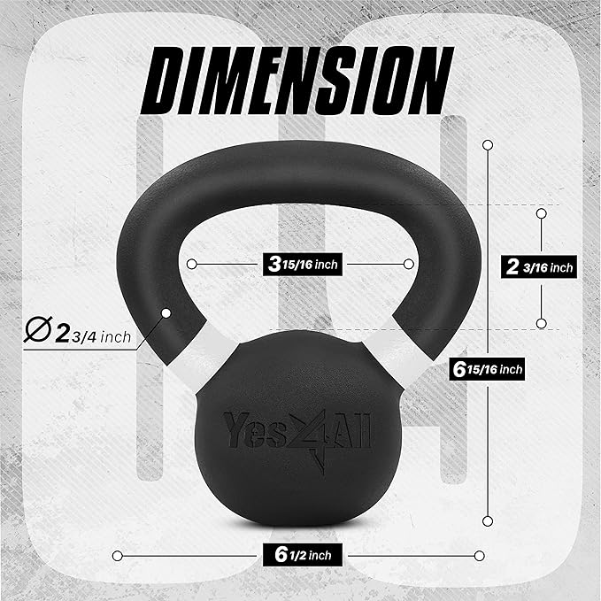 Yes4All Cast Iron Kettlebell