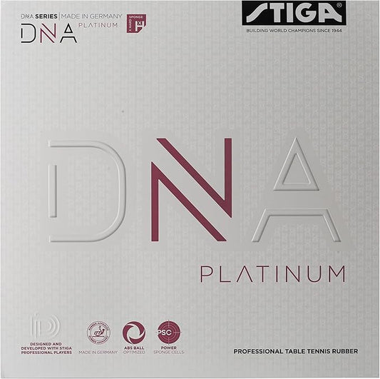 STIGA DNA Platinum XH Table Tennis Rubber | Extra Hard Professional Table Tennis Sheet for Maximum Control & Powerful Spins - Full Stroke Control