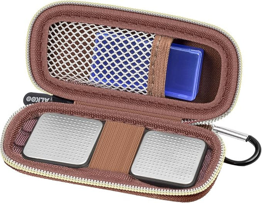 Heart Monitor Case Compatible with AliveCor Kardia Mobile ECG/for KardiaMobile 6L for Apple and Android Device - CASE ONLY (Brown)