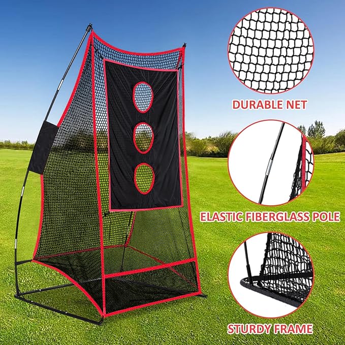 Football Net Portable Football Throwing Net Football Kicking Cages for Throwing