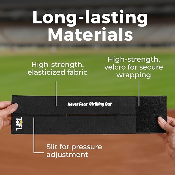 TOFL Baseball Glove Wrap | Premium Elastic Band for Perfect Glove Shape, Break-in & Maintenance | Shape Locker for Menâs & Womenâs Softball, Adult & Youth Baseball Mitts, Fits Big & Small Sizes