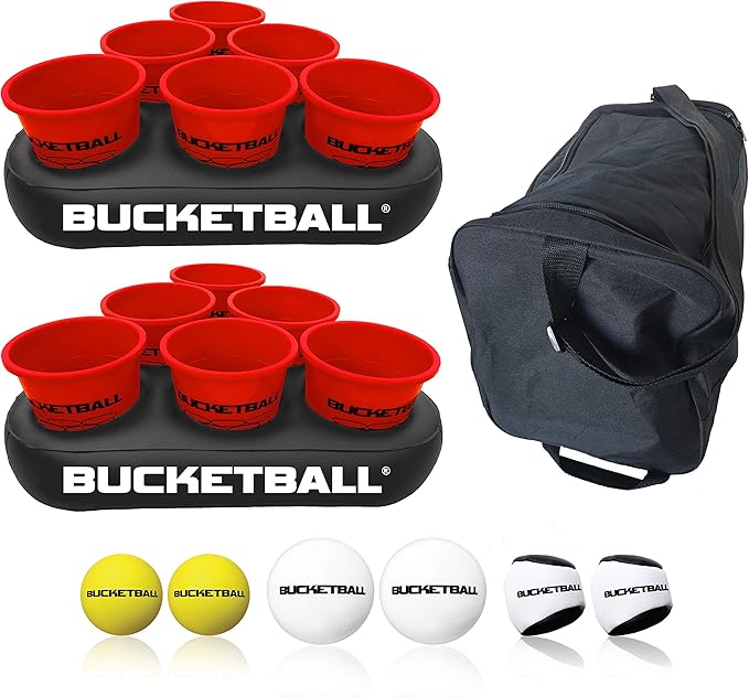 BucketBall | Original, Largest & Most Durable Brand | Supports USA Jobs | Ultimate Outdoor & Tailgate Game | Perfect for Beach, Pool, Lawn, Yard, Camping
