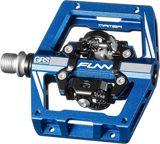 Funn Mamba S MTB Clipless Pedals, Double Sided Clip Compact Platform Mountain Bike Pedals, Compatible with SPD Cleats, 9/16-Inch CrMo Axle Bicycle Pedals for MTB/BMX/Gravel Cycling