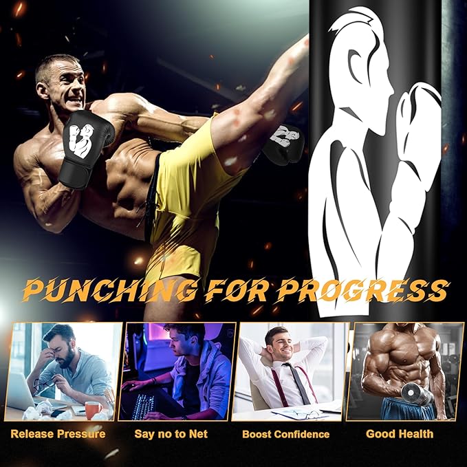 Standing Punching Bag for Adults, 70" Punching Bag Stand, Boxing Heavy Bag with Stand, Freestanding for Adults Men MMA Thai Fitness Karate Muay Beginners