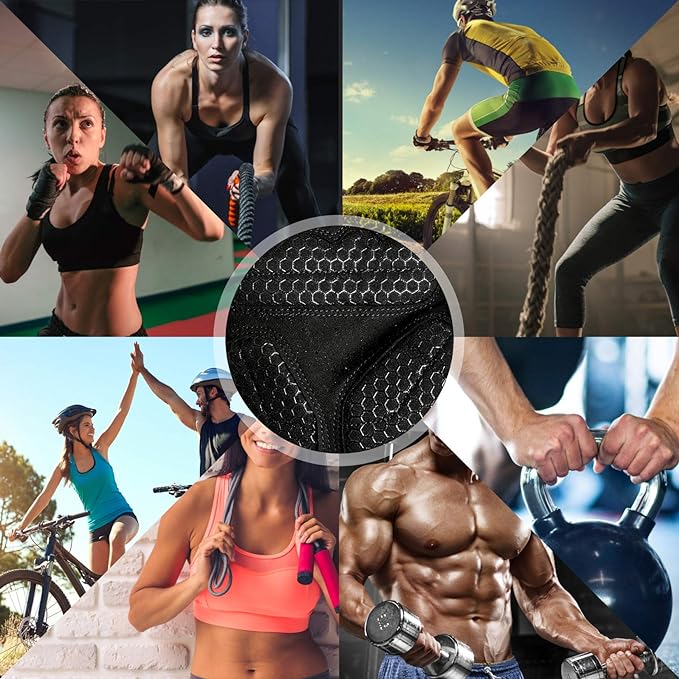 Full Fingers Workout Gloves for Women & Men - Gym Gloves with Extra Grip Foam Padding & Anti-Slip for Fitness, Training & Cycling