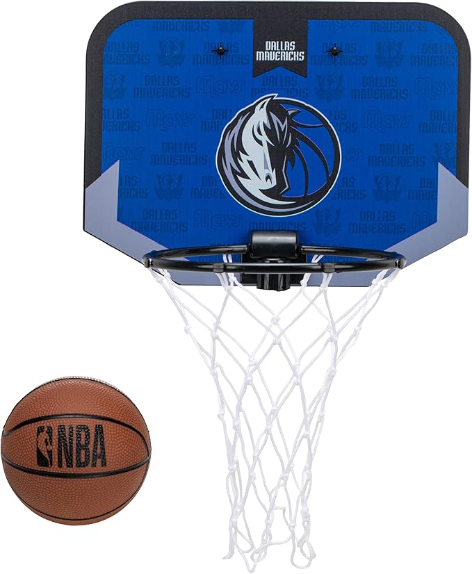 Franklin Sports NBA Team Over The Door Basketball Hoop - Kids Indoor Mini Basketball Hoop with Basketball - NBA Fan Shop Mini Hoop for Bedroom & Office