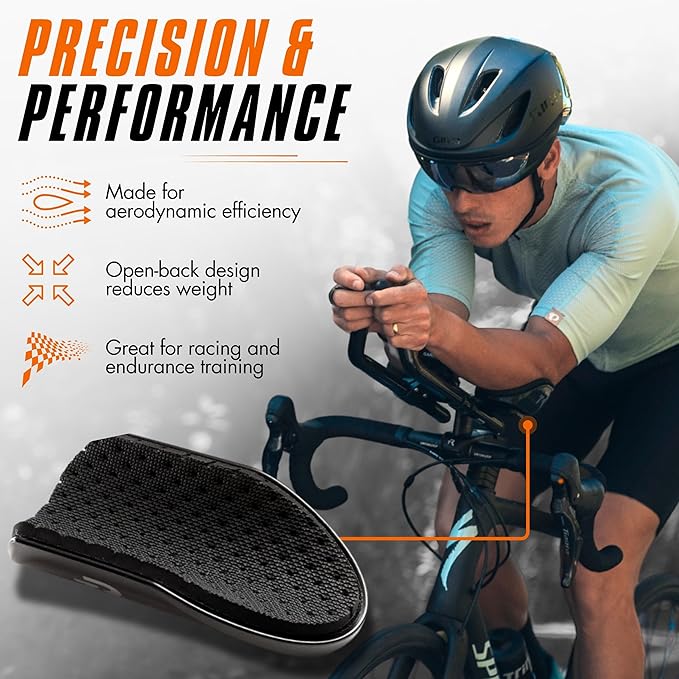 TRIRIG Signature Open Back Arm Cups Ultra-Light TT Aerobar Pads & Specialized Cycling Arm Rests fits most Aero bars for Road Bike - Tri Bar Pads Triathlon Gear & Triathlon Bike Accessories