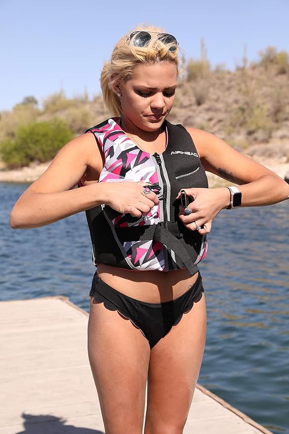 Airhead Women's CAMO COOL Kwik-Dry Neolite Flex Life Jacket, US Coast Guard Approved