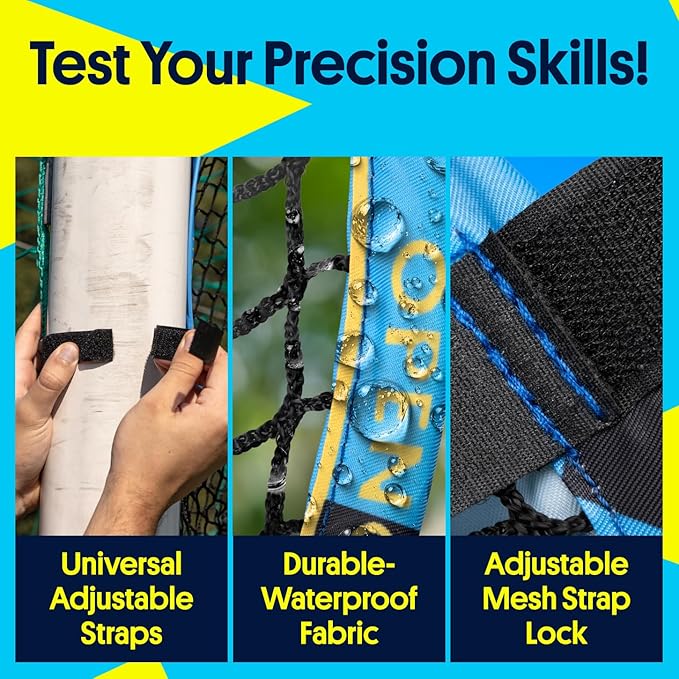 Soccer Goals & Soccer Backstop Net with Rebounder - All-in-One Backyard Net - Sports & Outdoors Soccer Goal for Volley, Passing, Solo Training