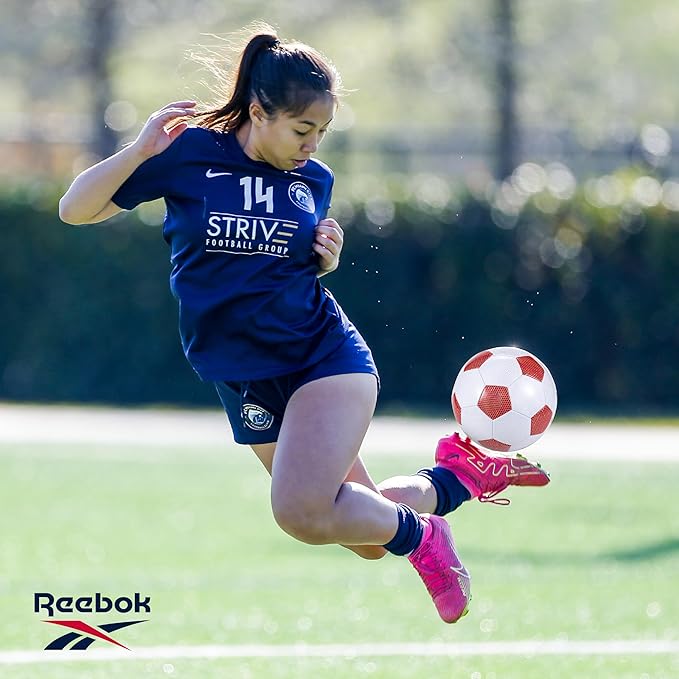 Reebok - Premium Soccer Ball, Advanced Build for Control & Durability, Size 5