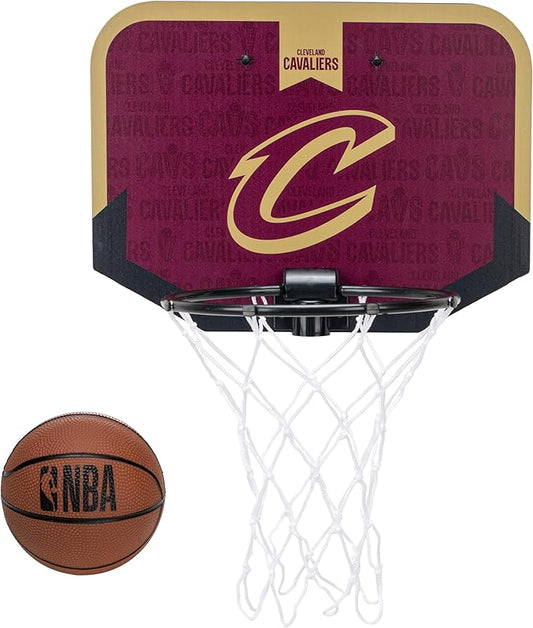 Franklin Sports NBA Team Over The Door Basketball Hoop - Kids Indoor Mini Basketball Hoop with Basketball - NBA Fan Shop Mini Hoop for Bedroom & Office