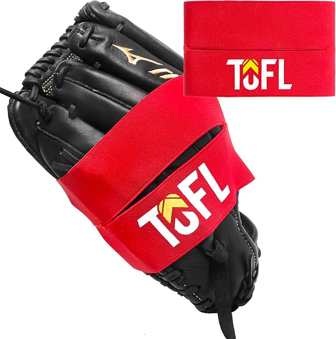 TOFL Baseball Glove Wrap | Premium Elastic Band for Perfect Glove Shape, Break-in & Maintenance | Shape Locker for Menâs & Womenâs Softball, Adult & Youth Baseball Mitts, Fits Big & Small Sizes