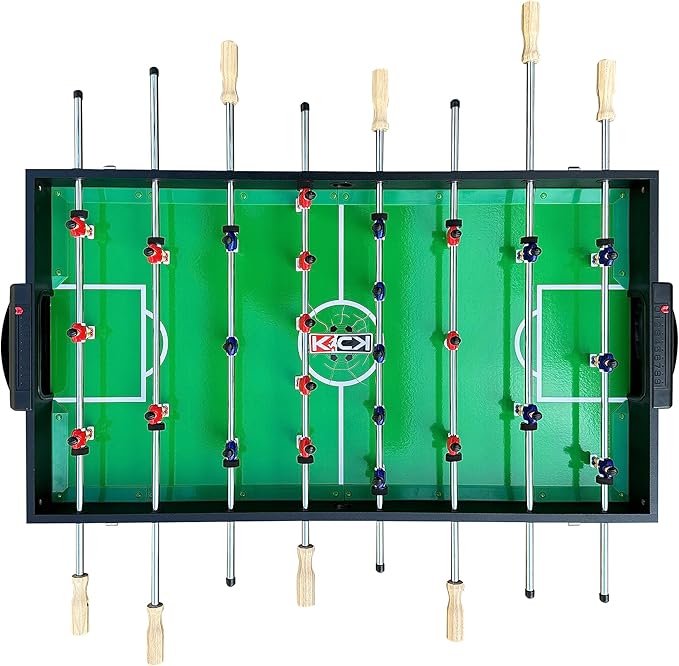 KICK Trio 48″ 3-in-1 Multi Game Table - Combo Game Table Set - Billiards, Air-Hockey, and Foosball for Home, Game Room, Friends and Family!