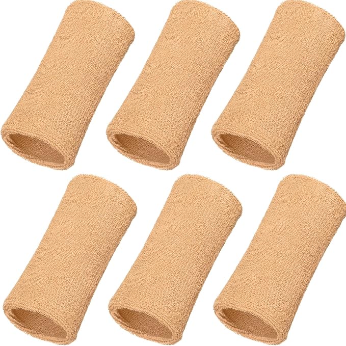 WILLBOND 6 Inch Wrist Sweat Bands for Men Women Tennis Elastic Athletic Long Sweatband Wrist Absorbent for Basketball Tennis Running Outdoor Activity
