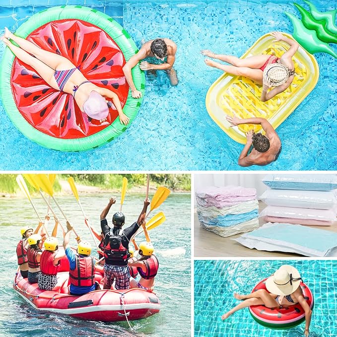 Dr.meter Portable Electric Air Mattress Pump, Rechargeable 4000mAh Battery Air Pump - Quick-Fill Air Inflator Deflator for Outdoor Camping Inflatable Bed Pool Boat Float Raft Swimming Rings Snow Tube