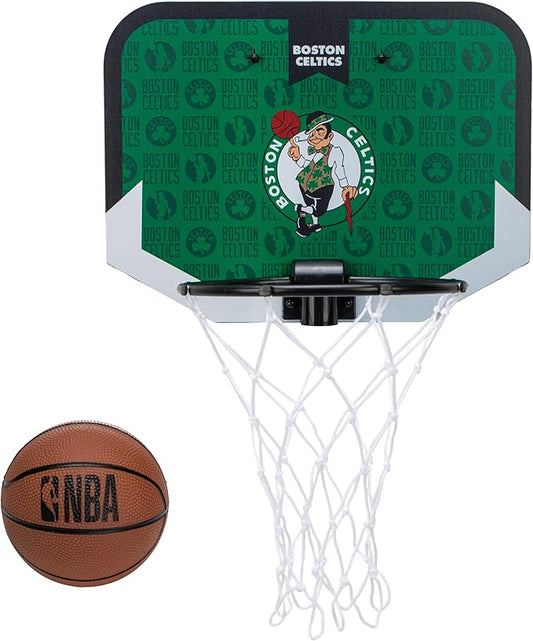 Franklin Sports NBA Team Over The Door Basketball Hoop - Kids Indoor Mini Basketball Hoop with Basketball - NBA Fan Shop Mini Hoop for Bedroom & Office